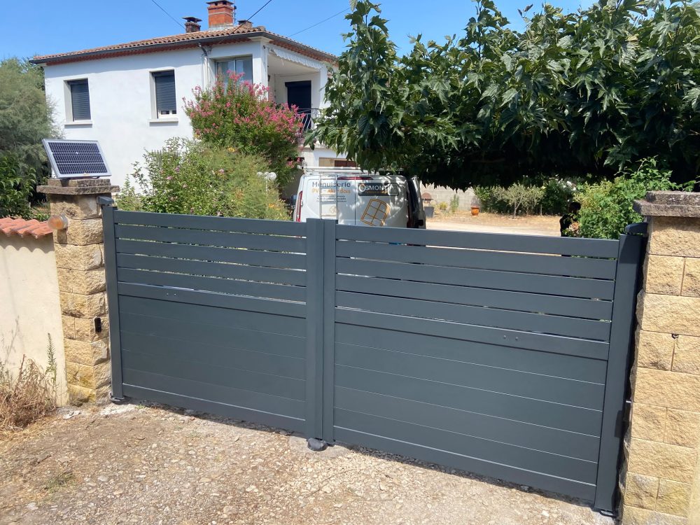porte a motorisation solaire